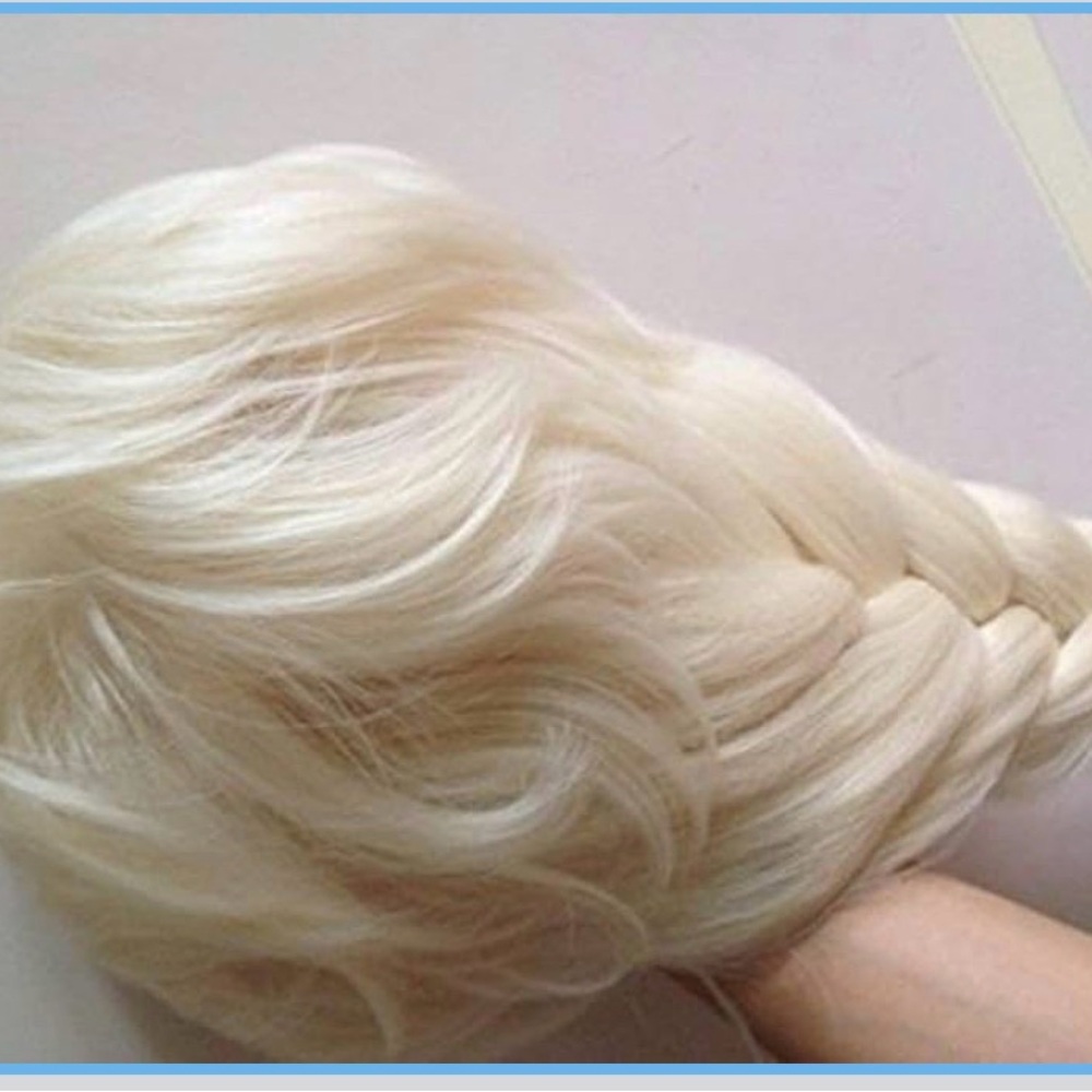 Elsa costume Blonde Hair Extension